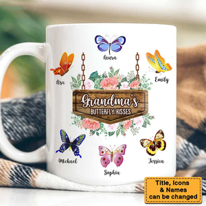 Grandma's Butterfly Kisses Mug