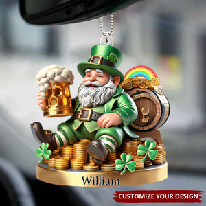 Custom Name Ireland Gift - Personalized Car Ornament