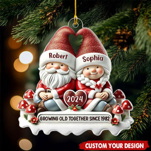 Couple Personalized Acrylic Ornament - Christmas Gift For Him, For Her