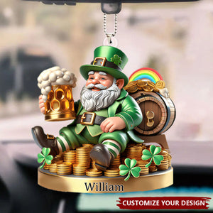 Custom Name Ireland Gift - Personalized Car Ornament