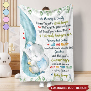 Our Adventures Are About To Start - Family Personalized Baby Blanket