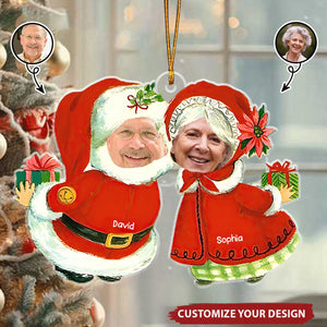 Couple Custom Photo Acrylic Ornament - Gift For Couple