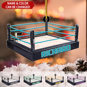 Wrestling  Arena Personalized Ornament, Gift For Wrestle Lover