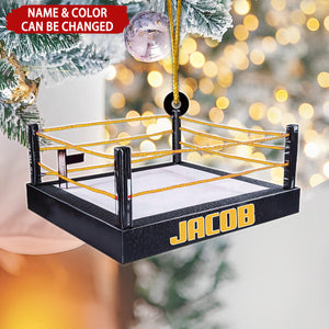 Wrestling  Arena Personalized Ornament, Gift For Wrestle Lover