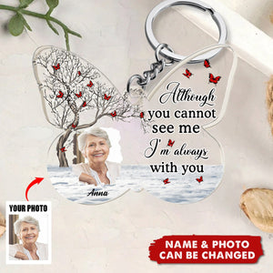 Your Wings Were Ready But My Heart Was Not - Personalized Acrylic Photo Keychain