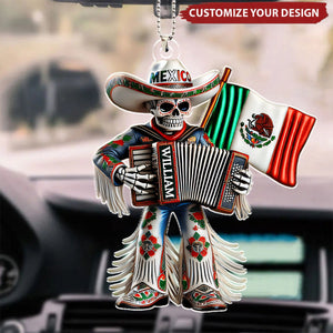 Personalized Mexico Acrylic Car Ornament, Gift for Mexican