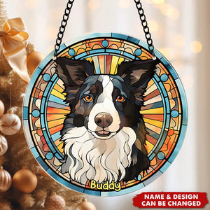 Personalized Gifts For Dog Lovers Acrylic Suncatcher Ornament