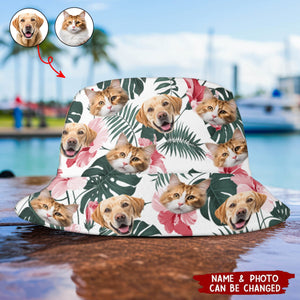 Custom Face Photo Hawaii Bucket Hat