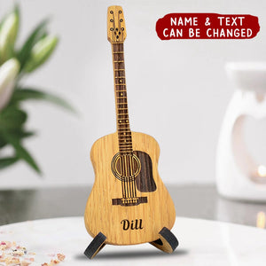 Wooden Acoustic Guitar Pick Box with Stand, Personalized Guitar Box for Pick