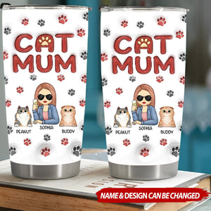 A Piece Of My Heart - Dog & Cat Personalized Custom 3D Inflated Effect Printed Tumbler - Gift For Pet Owners, Pet Lovers