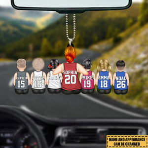 Gift For Sport Mom, Basketball Mom - Personalized Acrylic Car Ornament