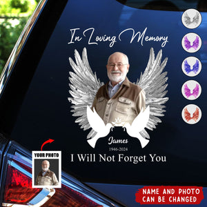 We'll Not Forget You - Personalized Memorial Decal