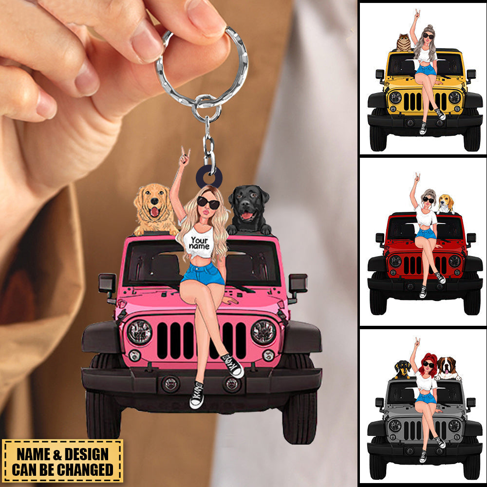 Just A Girl Who Loves Traveling With Jeep Personalized Jeep Tumbler, Gift  for Jeep Lovers 