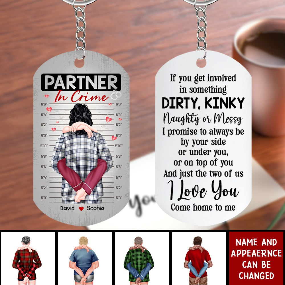 Personalized Gifts For Couple - Stainless Steel Engraved Keychain