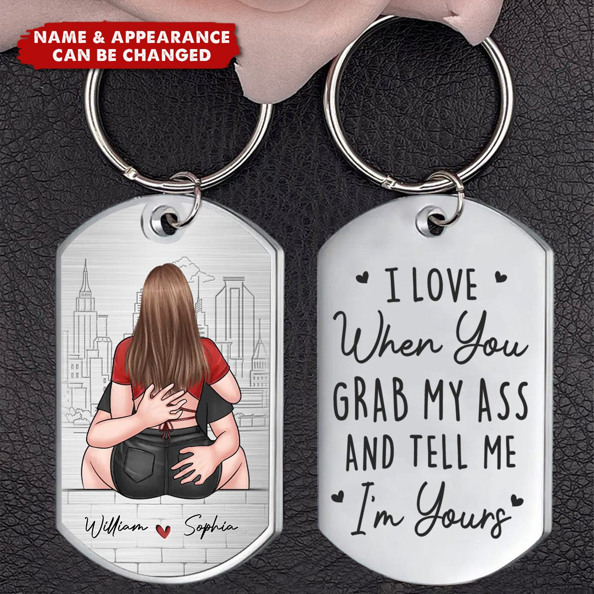 The One Whom My Soul Loves - Couple Personalized Custom Keychain - Gift For Husband Wife, Anniversary