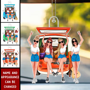 Best Friends Are The Sisters - Personalized Car Ornament