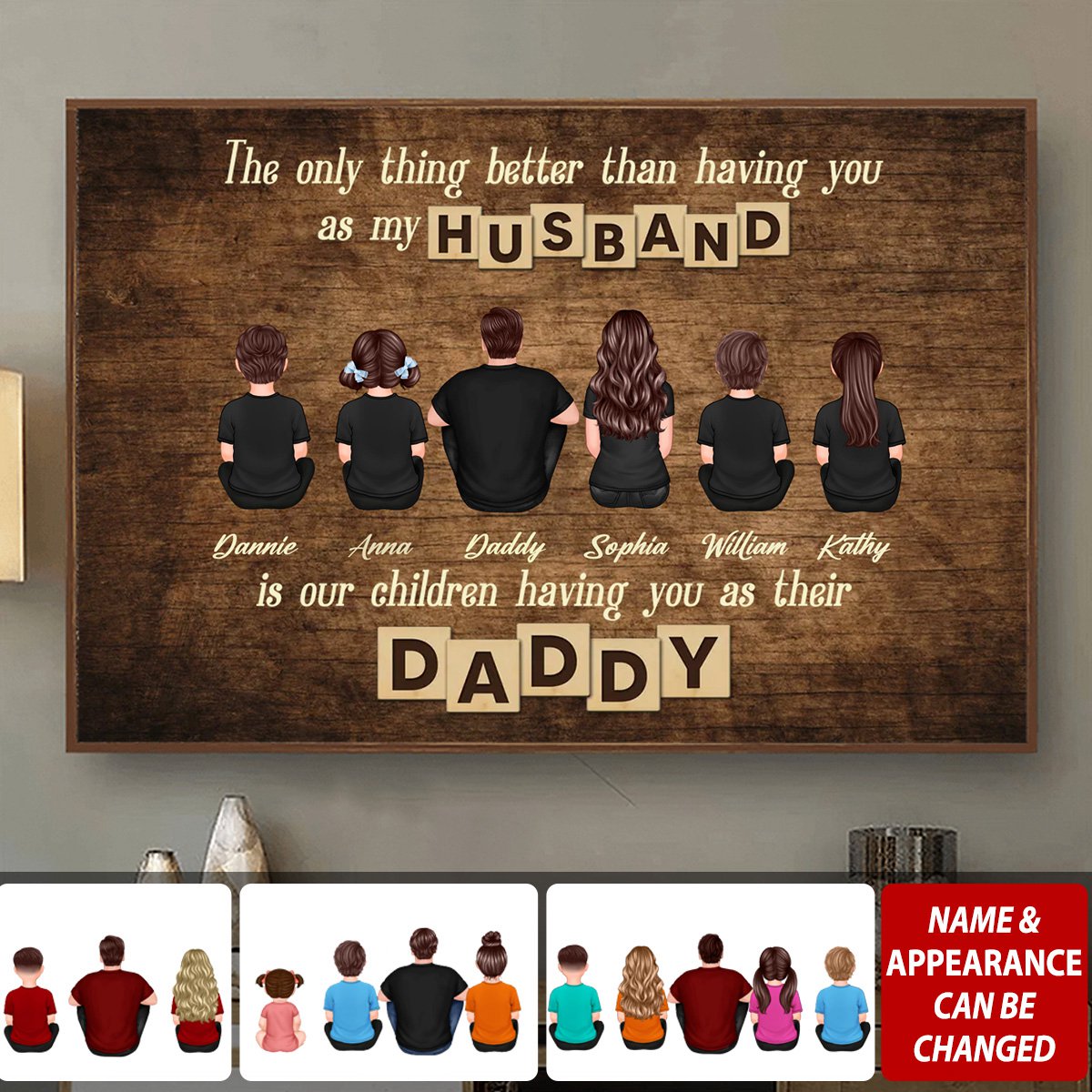 The Only Thing Better Than Father‘s Day Gift for Dad Grandpa, Personalized Horizontal Poster