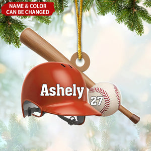 Baseball Gloves Personalized Christmas Ornament, Gift For Baseball Team Members