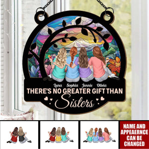 Besties Forever BFF Gift - Personalized Window Hanging Suncatcher Ornament