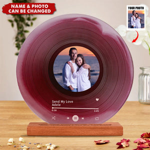 Personalized Vinyl Record with Photo - Acrylic Song Plaque - Gift for Friends - Birthday Gift for Her Him - Christmas Gifts