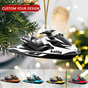 Jet Ski Personalized Christmas Ornament, Gift For Jet Ski Lover