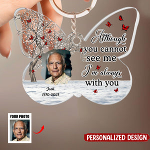 Your Wings Were Ready But My Heart Was Not - Personalized Acrylic Photo Keychain