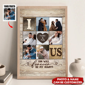 I Heart Us Personalized Canvas, Valentine’s Day Gift For Spouse