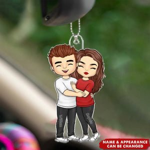 Gift For Husband Wife, Anniversary - Couple Personalized Car Ornament