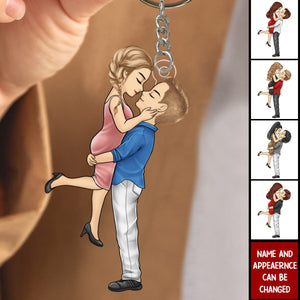 Personalized Custom Keychain - Gift For Husband Wife, Anniversary