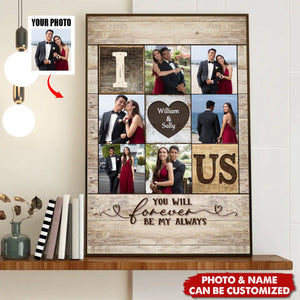 I Heart Us Personalized Canvas, Valentine’s Day Gift For Spouse