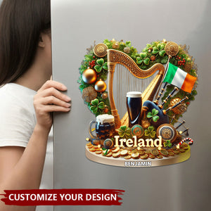 Ireland St Patrick's Day - Personalized Decal