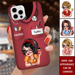 Nurse Life Pretty Doll Nurse Personalized Phone Case