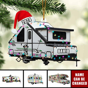 Personalized Camper Ornament , RV Camping Ornament, Happy Gifts for Camping Lovers