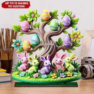 Easter Grandma Tree - Personalized Wooden Plaque