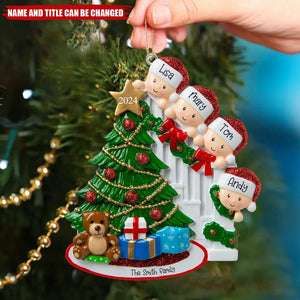 Personalized Handwritten Family Christmas Xmas Tree Decoration Ornament