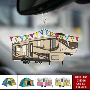 RV Gift For The One Loved Camping - Personalized Acrylic Car Ornament