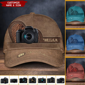 Heart With Photographer Personalized Classic Cap