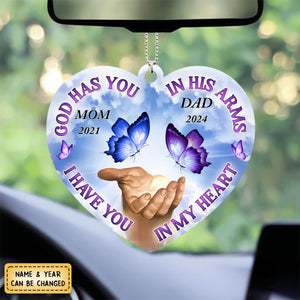 We Only Part To Meet Again - Memorial Personalized Custom Shaped Acrylic Ornament - Sympathy Gift For Family Members