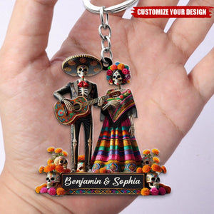 Mexican Couple - Personalized Acrylic Keychain