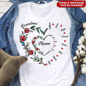 I Love You Forever & Always - Family Personalized Custom Unisex T-shirt - Gift For Mom, Grandma