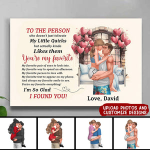 I'm So Glad I Found You, Personalized Poster, Gifts For Funny Couple