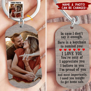 Couples Gifts For You Loved one - Personalized Photo Stainless Steel Keychain