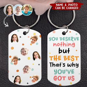 Custom Photo Gifts For Mom Keychain We Love You Mom