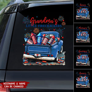 Grandma's Little Firecrackers Personalized Decor Decal