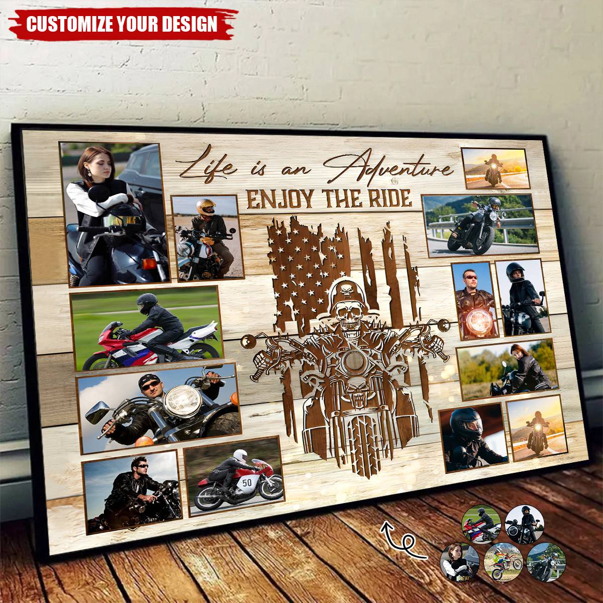 Personalized Collage Poster - Best Gift For Motorcycle Riders