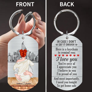 Custom Personalized Couple Stainless Steel Keychain - Gift Idea For Couple/Valentine's Day - I Need You Tonight