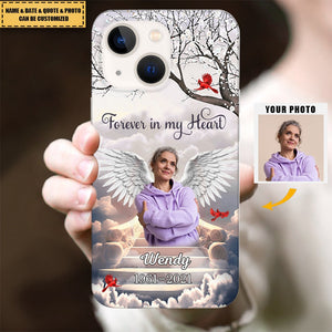 In Loving Memory In Heaven - Custom  Photo Memorial Phone Case