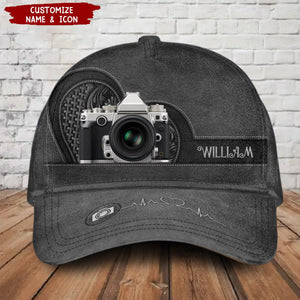 Heart With Photographer Personalized Classic Cap