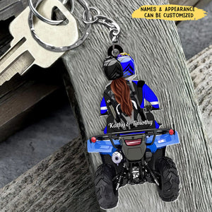 Riding Partners Personalized Acrylic Keychain, Gift for Bike Lovers