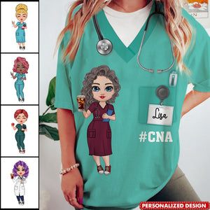 Nurse Scrub Healthcare Worker Personalized 3D T-Shirt